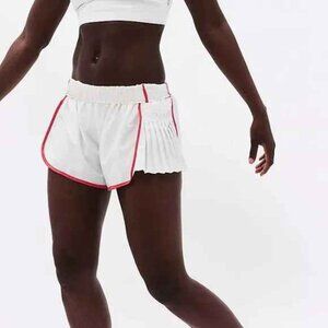NWT Free People Movement Easy Tiger White Pleated Shorts